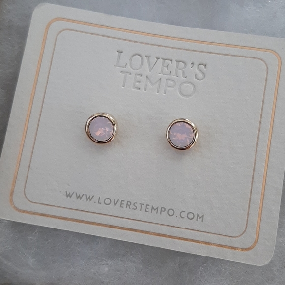 NWT Pink Druzy Earrings - Picture 2 of 4